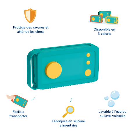 Accessoires lunii – casque  et coque Jaune - Vert+Vert 10 - vertbaudet enfant 