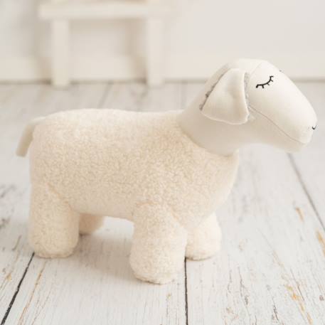 Peluche mouton mini en coton White 3 - vertbaudet enfant 