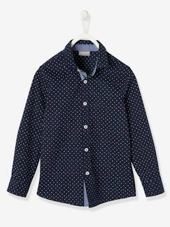 -Chemise garçon imprimée pois