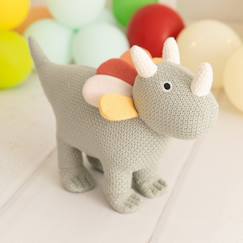 Jouet-Peluche tricératops mini en coton