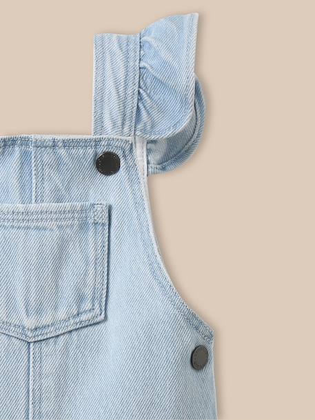 Salopette en denim bébé Denim bleach 2 - vertbaudet enfant 