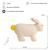 Peluche lapin mini en coton White 5 - vertbaudet enfant 