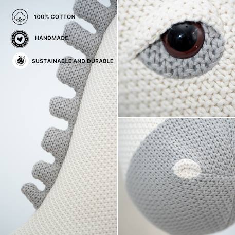 Lot 2 peluches juments coton White and grey 4 - vertbaudet enfant 