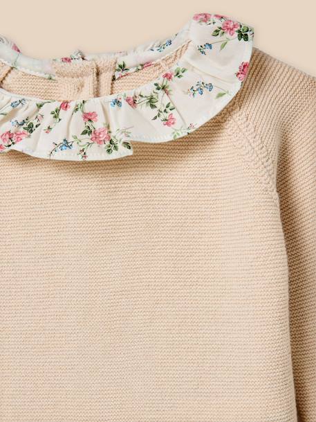 Ensemble en tricot bébé col en tissu liberty Liberty elizabeth 2 - vertbaudet enfant 