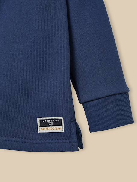 Sweat-polo garçon - coton biologique Indigo 2 - vertbaudet enfant 