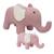 Lot 2 peluches éléphants coton Pink 1 - vertbaudet enfant 