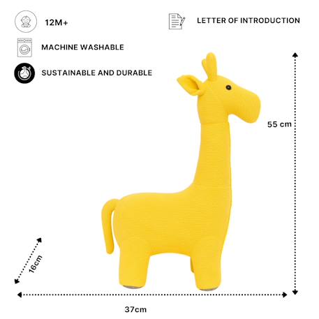 Lot 2 peluches girafes coton Yelow 6 - vertbaudet enfant 