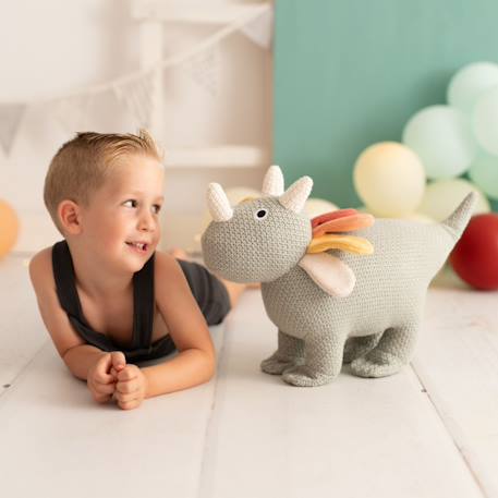 Lot 2 peluches tricératops coton Grey 3 - vertbaudet enfant 