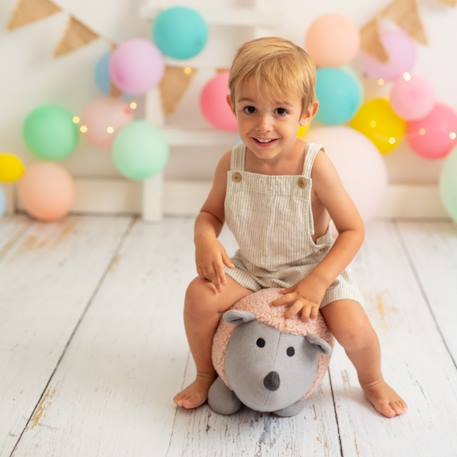 Peluche hérisson mini en coton Pink and grey 6 - vertbaudet enfant 