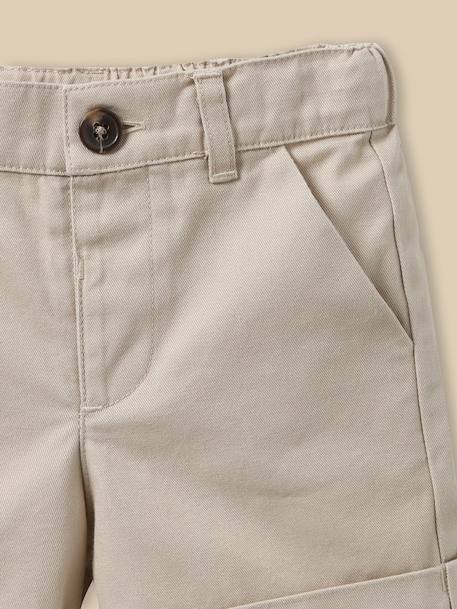 Short chino bébé Beige clair+Marron glace 2 - vertbaudet enfant 