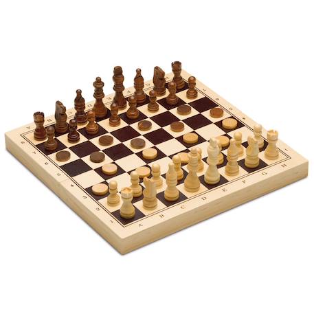 Échecs, dames et backgammon Beige 2 - vertbaudet enfant 