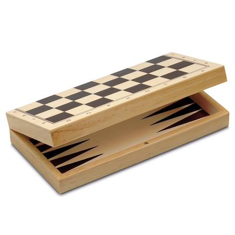 Échecs, dames et backgammon Beige 4 - vertbaudet enfant 