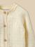 Cardigan maille ajourée bébé - coton biologique Ecru+Jaune pastel+Tangerine+Vert pastel 7 - vertbaudet enfant 