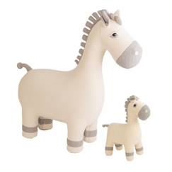 Jouet-Lot 2 peluches juments coton