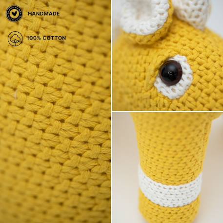Peluche cheval mini en coton Yelow 3 - vertbaudet enfant 