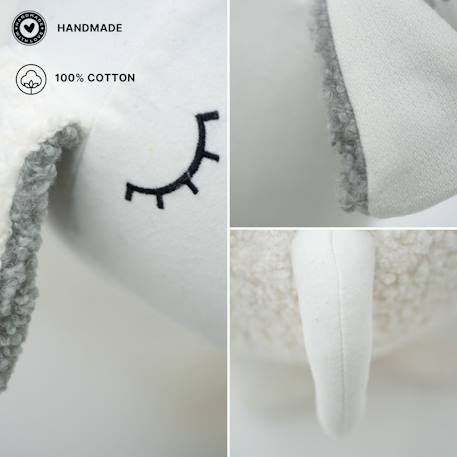 Peluche mouton mini en coton White 4 - vertbaudet enfant 