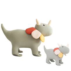 Jouet-Lot 2 peluches tricératops coton