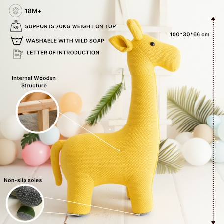 Lot 2 peluches girafes coton Yelow 5 - vertbaudet enfant 