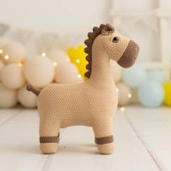 Jouet-Peluche cheval mini en coton