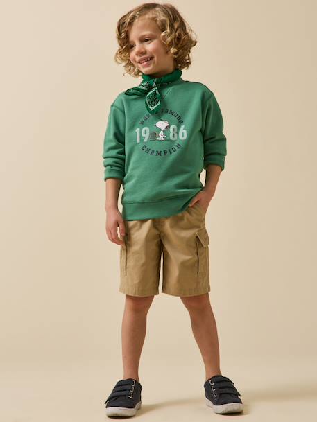 Bermuda battle garçon Beige+Bleu fonce uni 5 - vertbaudet enfant 