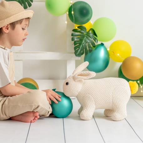 Peluche lapin mini en coton White 2 - vertbaudet enfant 