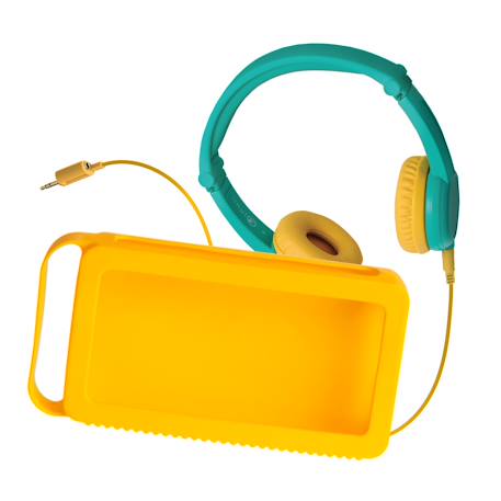 Accessoires lunii – casque  et coque Jaune - Vert+Vert 1 - vertbaudet enfant 