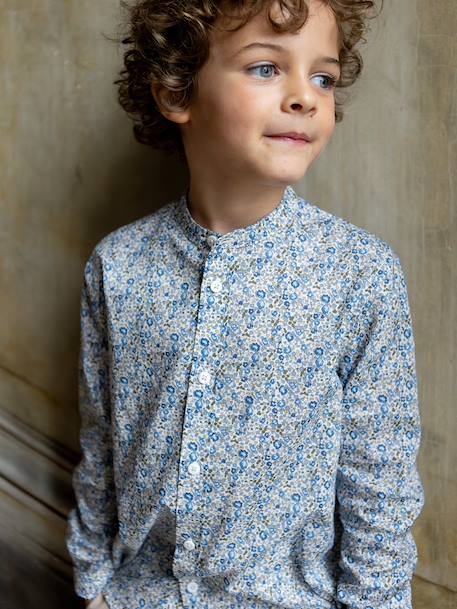 Chemise en tissu liberty - collection fêtes et mariages Liberty eloise 4 - vertbaudet enfant 