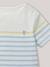 Marinière bébé - coton biologique Rayure amande+Rayure ciel 6 - vertbaudet enfant 