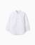 Chemise en coton Blanc+Bleu clair 1 - vertbaudet enfant 