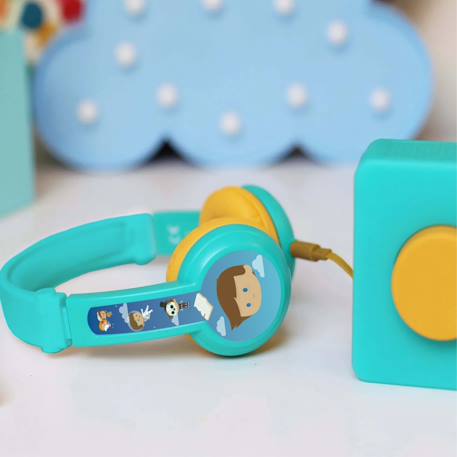 Fabrique à histoires – version voyage avec casque assorti Bleu+Vert+Violet 12 - vertbaudet enfant 