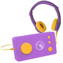 Jouet-Fabrique à histoires – version voyage avec casque assorti