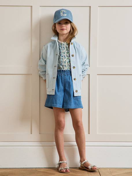Short fille en denim light Denim stone 5 - vertbaudet enfant 