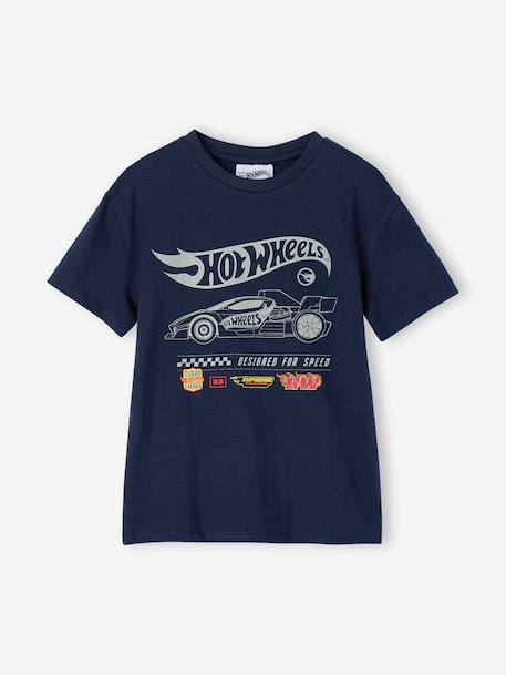 T-shirt garçon Hot Wheels marine 1 - vertbaudet enfant 