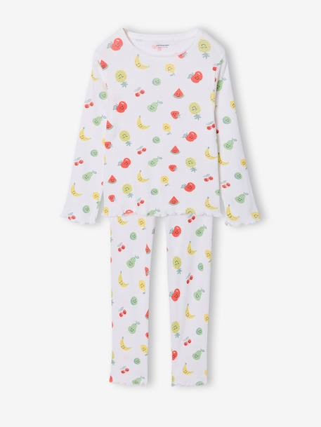 Lot pyjamas fille fruits écru 3 - vertbaudet enfant 