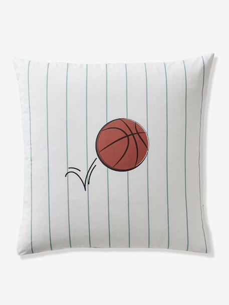 Parure housse de couette et taie d'oreiller BASKET avec coton recyclé écru 5 - vertbaudet enfant 
