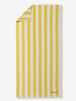 Linge de maison et décoration-Linge de bain-Serviette de bain rayée TRANSAT personnalisable, avec coton recyclé