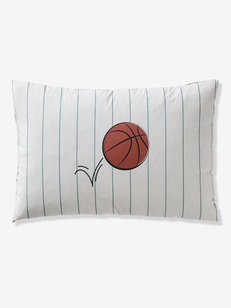 Parure housse de couette et taie d'oreiller BASKET avec coton recyclé écru 7 - vertbaudet enfant 