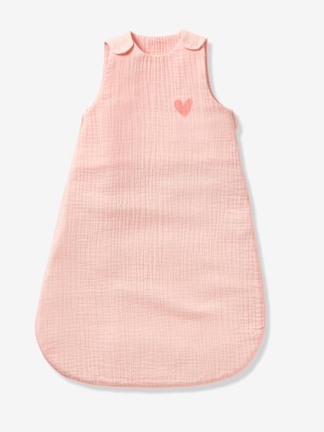 Gigoteuse été sans doublure en gaze de coton Bio*, personnalisable bleu grisé+corail+vert sauge 7 - vertbaudet enfant 