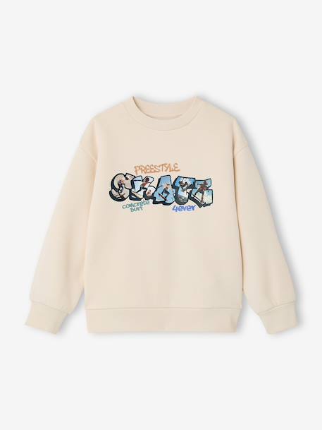 Sweat col rond surf bleu chambray+écru 5 - vertbaudet enfant 
