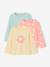 Lot de 3 t-shirts fille fantaisie manches longues anthracite+bleu grisé+corail+indigo+rose 7 - vertbaudet enfant 