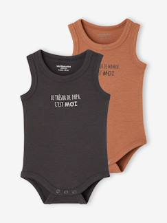 Bébé-Body-Lot de 2 bodies garçon coton biologique