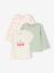 Lot de 3 t-shirts bébé fille manches longues écru+rayé rouge 1 - vertbaudet enfant 