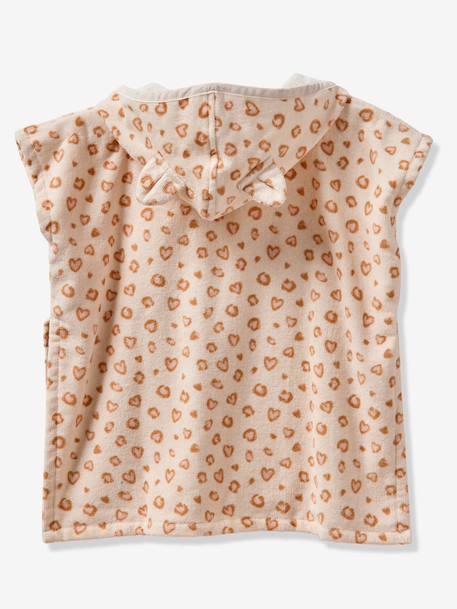 Poncho de bain bébé Animaux, avec coton recyclé blanc imprimé+rayé bleu 4 - vertbaudet enfant 
