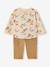 Ensemble bébé garçon T-shirt pantalon beige imprimé 1 - vertbaudet enfant 