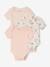 Lot 3 bodies bébé manches courtes rose pâle 1 - vertbaudet enfant 
