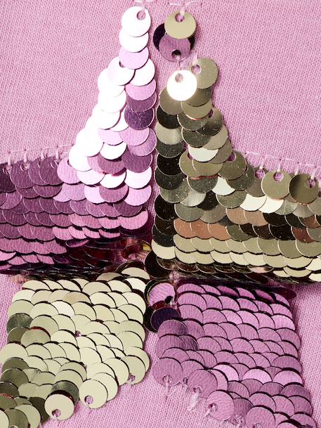 T-shirt fille motifs sequins écru+lilas+vert d'eau 12 - vertbaudet enfant 