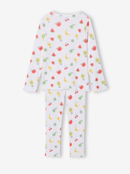 Lot pyjamas fille fruits écru 9 - vertbaudet enfant 