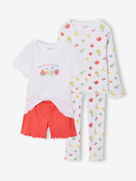 Fille-Pyjama, surpyjama-Lot pyjamas fille fruits