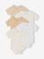 Lot 5 bodies bébé manches courtes lapin gris chiné 1 - vertbaudet enfant 