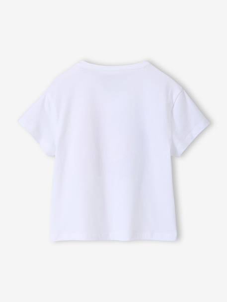 T-shirt manches courtes fille Snoopy blanc 2 - vertbaudet enfant 